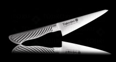 Овощной Кухонный Нож Накири TOJIRO PRO (F-894), длина лезвия 165 мм, сталь VG10, 3 слоя, рукоять сталь, заточка #8000