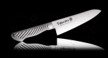 Нож Кухонный Поварской TOJIRO PRO (F-888), длина лезвия 180 мм, сталь VG10, 3 слоя, рукоять сталь, заточка #8000