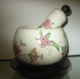 Ступка с пестиком на деревянной подставке «Прованс» арт. PRV-7404