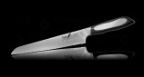 Кухонный Нож для хлеба TOJIRO Flash (FF-BR200), длина лезвия 200 мм, сталь VG10, 63 слоя, рукоять микарта, заточка серрейтор